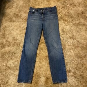 Levi's Blue Denim 501 Jeans